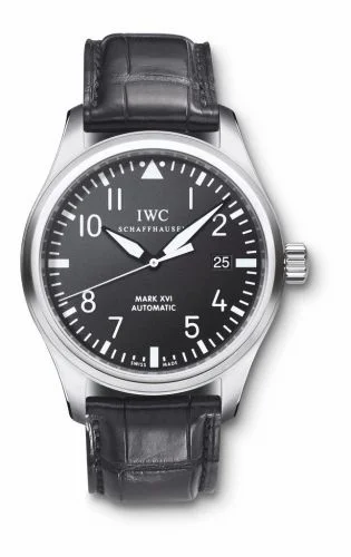 IWC Pilot's Watch Mark XVI Stainless Steel / Black / Strap IW3255-01 (3255-01, IW325501)